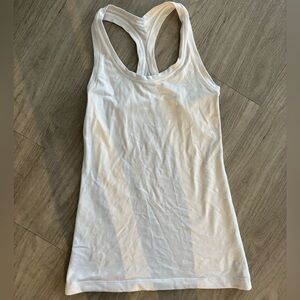 White Lululemon tank top